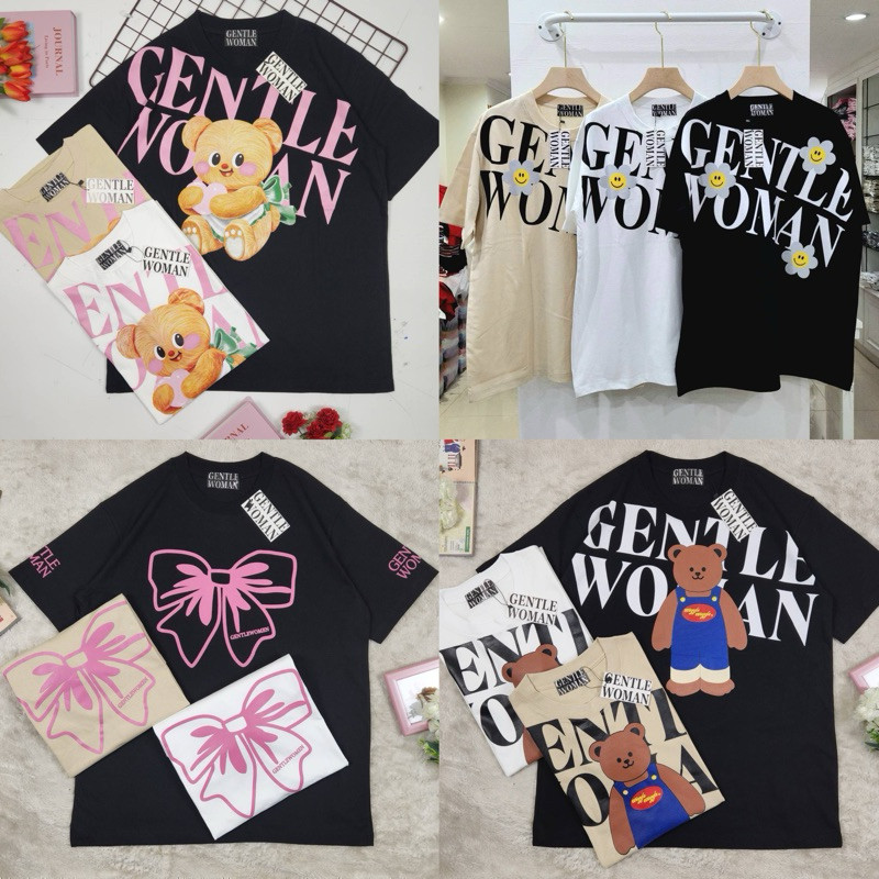 🌟Crazy` T-shirt🌟เสื้อยืดแขนสั้นคอกลม งานคอป้าย สกรีนลายแฟชั่น อก46