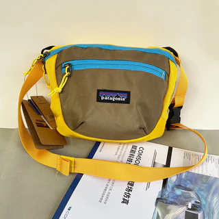 Patagonia กระเป๋าคาดเอวขนาดใหญ่ความจุ Multi-Pocket Water-Repellent กระเป๋าคาดหน้าอกผู้ชายกระเป๋า Messenger