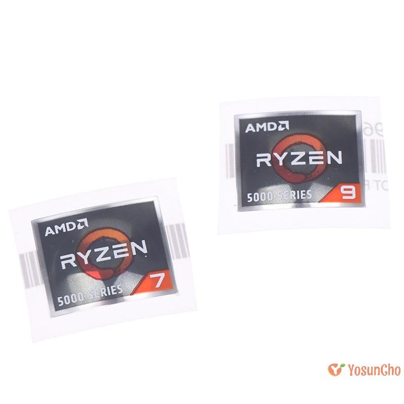 Yosunchoker] สติ๊กเกอร์ซีรีส์โปรเซสเซอร์ AMD ATHLON Ryzen R 3 5 7 Logo PRO7 Generation Label ใหม่