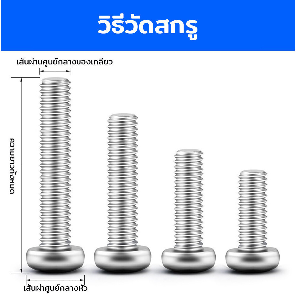 ชุดสกรูอเนกประสงค์ สกรูยึด น็อตตัวผู้ น็อตตัวเมีย แหวนรอง M3 M4 M5 M6 พร้อมกล่องพลาสติกแบ่งช่อง พร้อมส่ง - รูปที่ 3