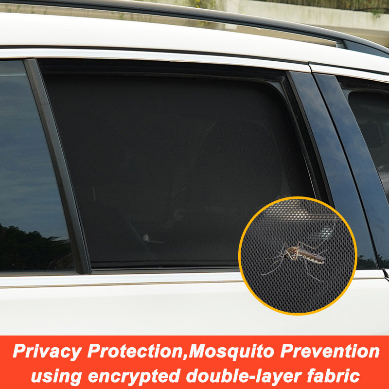 สําหรับ Mercedes Benz C Class W204 ซีดาน 2007-2014 รถบังแดด Shield ด้านหน้ากระจกกรอบผ้าม่านสุทธิด้านหลังหน้าต่าง Sun Shade &-* - รูปที่ 3