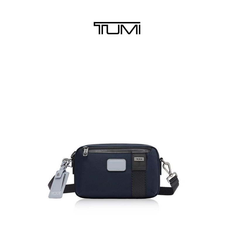 Tumi/tumi Men 's Messenger Bag Fashion Texture Commuter Travel Shoulder Bag Messenger Bag Indigo Blue/02223406อิโกลโบ