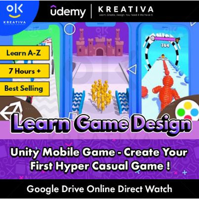 Learn Game Design With Unity - Video Course - Unity Mobile Game - Create Your First Hyper Casual Gam