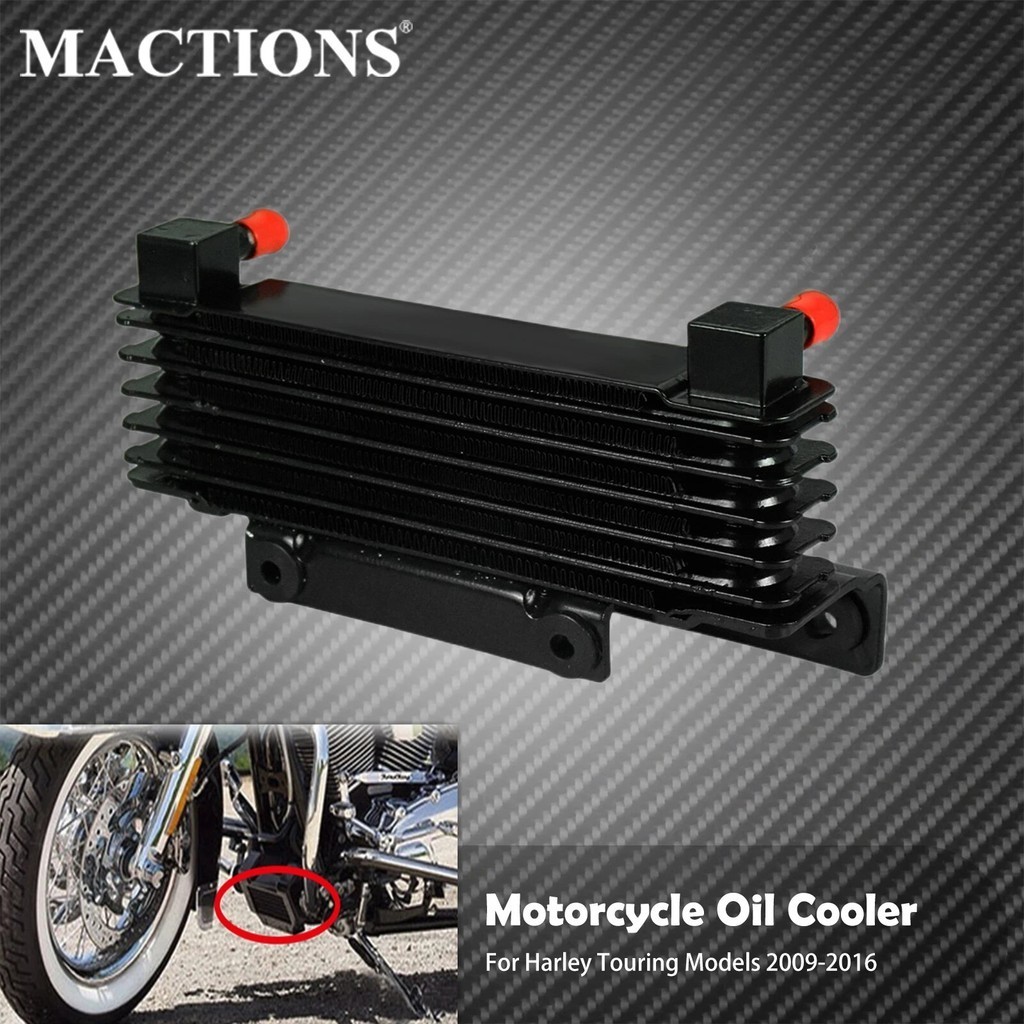 BA Motorcycle Cooling Device Radiator Water Tank Oil Cooler Adapter For Harley Touring Street Glide Road Glide Road King