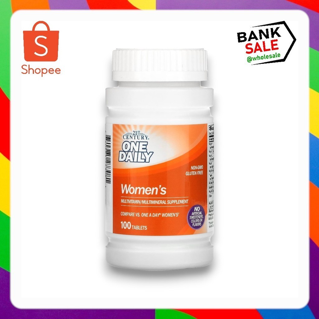 21st Century, One Daily, Women's, 100 Tablets วันเดลี่ สำหรับผู้หญิง บรรจุ 100 เม็ด