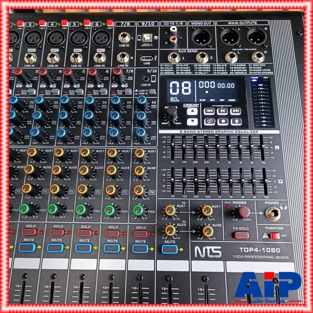 NTS TOP4-1080 POWERMIXER 4CH เอฟเฟคแท้ เพาเวอร์มิกเซอร์ มิกซ์NTS เครื่องเสียง เครื่องผสมสัญญาณเสียง เครื่องปรับแต่งเส...
