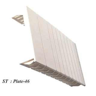 แผ่นปิดด้านหน้า ช่องเบรกเกอร์ แบบ Din-Rial สูง 46mm รุ่น Plate-46