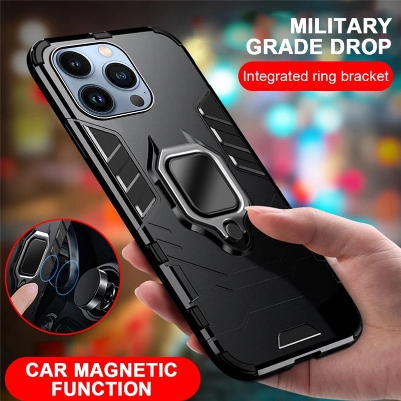 042 เคส วงแหวน ตั้งได้ iPhone 7 8 7Plus 11 12 13 14 15 Pro Plus Promax 11Promax 12Promax 13Promax 14Promax กันกระแทก - รูปที่ 4