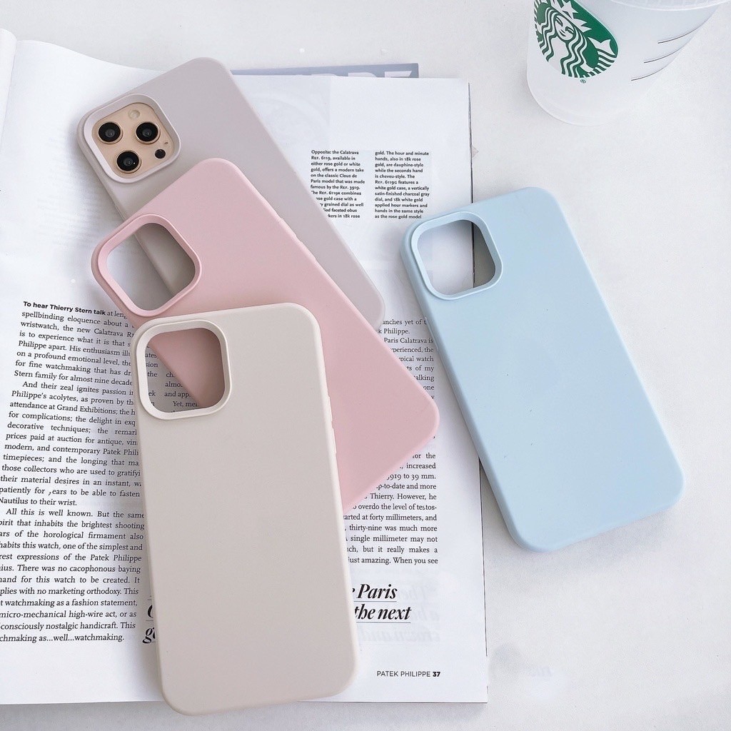 เคสกำมะหยี่ สำหลับ รุ่น iPHONE 15 14 13 12 11 Pro Promax 7 8 Plus เคสซิลิโคน เคสลบรอยได้ กันเปื้อน บุกำมะหยี่  สีพาสเทล