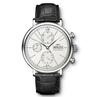 Iwc IWC นาฬิกา Botao Fino Series Stainless Steel Automatic Mechanical Watch Men 's Watch IW391027 Iwc