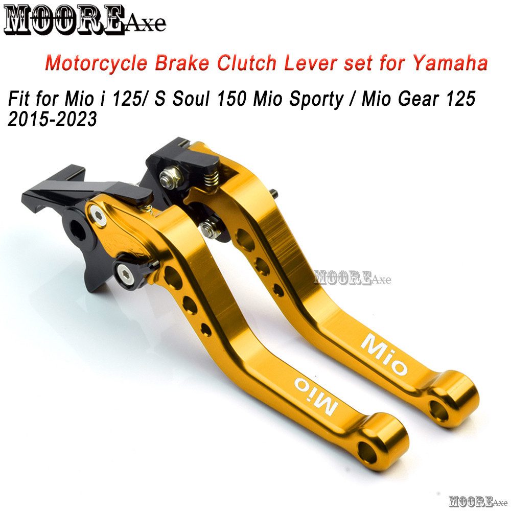 Mooreaxe ก้านเบรกคลัทช์ อลูมิเนียม CNC 6 ขั้น ปรับได้ อุปกรณ์เสริม สําหรับ Yamaha Mio i 125 S Soul 150 Mio Sporty Mio Gear 125 2015-2023 YSNJ01