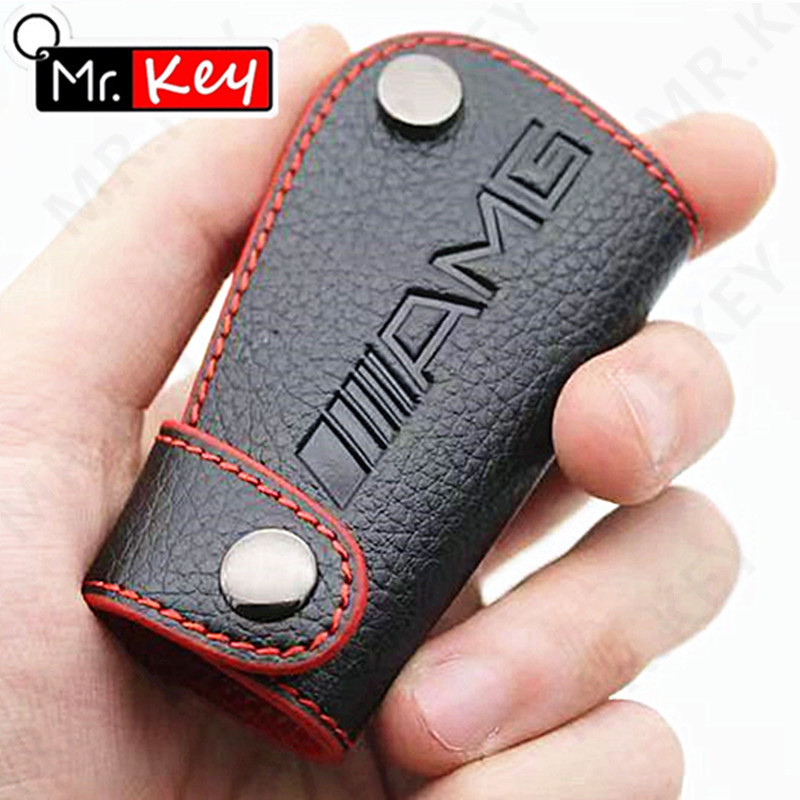 【Mr.Key】เคสกุญแจรีโมตรถยนต์ แบบหนัง สําหรับ Mercedes Benz W205 W213 W204 W176 W212 W177 GLC CLA AMG A B C E S G Class