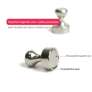 ใหม่ Neodymium แม่เหล็ก Thumbtack ถ้วยดูด Super Strong แม่เหล็กสําหรับฮาร์ดแวร์ตู้เย็นปรับปรุงบ้าน