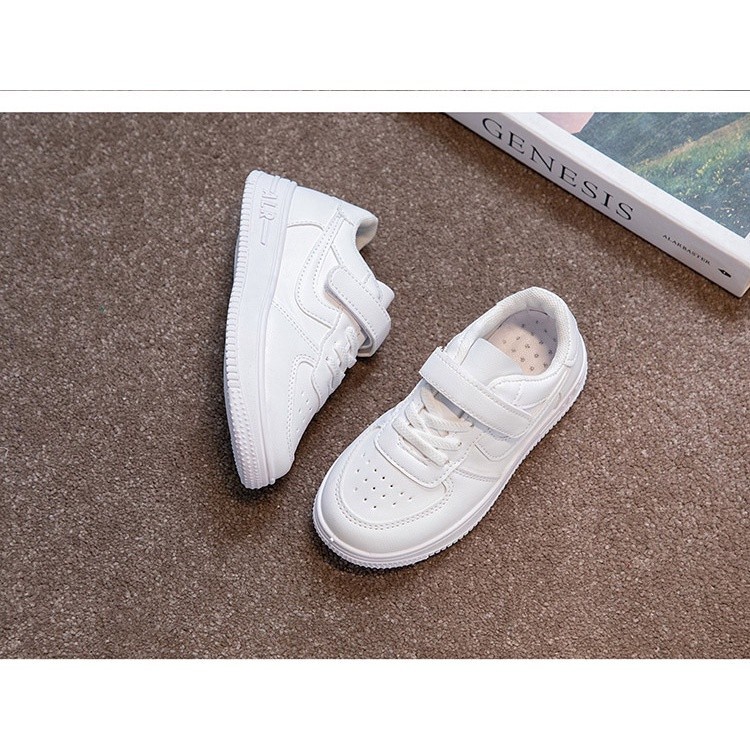 รองเท้าผ้าใบ ระบายอากาศ กันลื่น ทนต่อการสึกหรอ สีขาว สําหรับเด็กผู้ชาย และเด็กผู้หญิง 2025 - รูปที่ 5