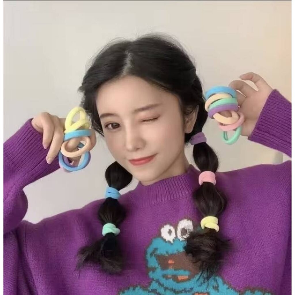 💗มาหยากิ๊ฟช้อป💗ยางรัดผม ยางรัดของ เอนกประสงค์ เส้นใหญ่ ยืดหยุ่นดี ขนาดยาง 3-5 ซ.ม. แพ็ค 50 เส้น แฟชั่น เครื่องประดับผ...