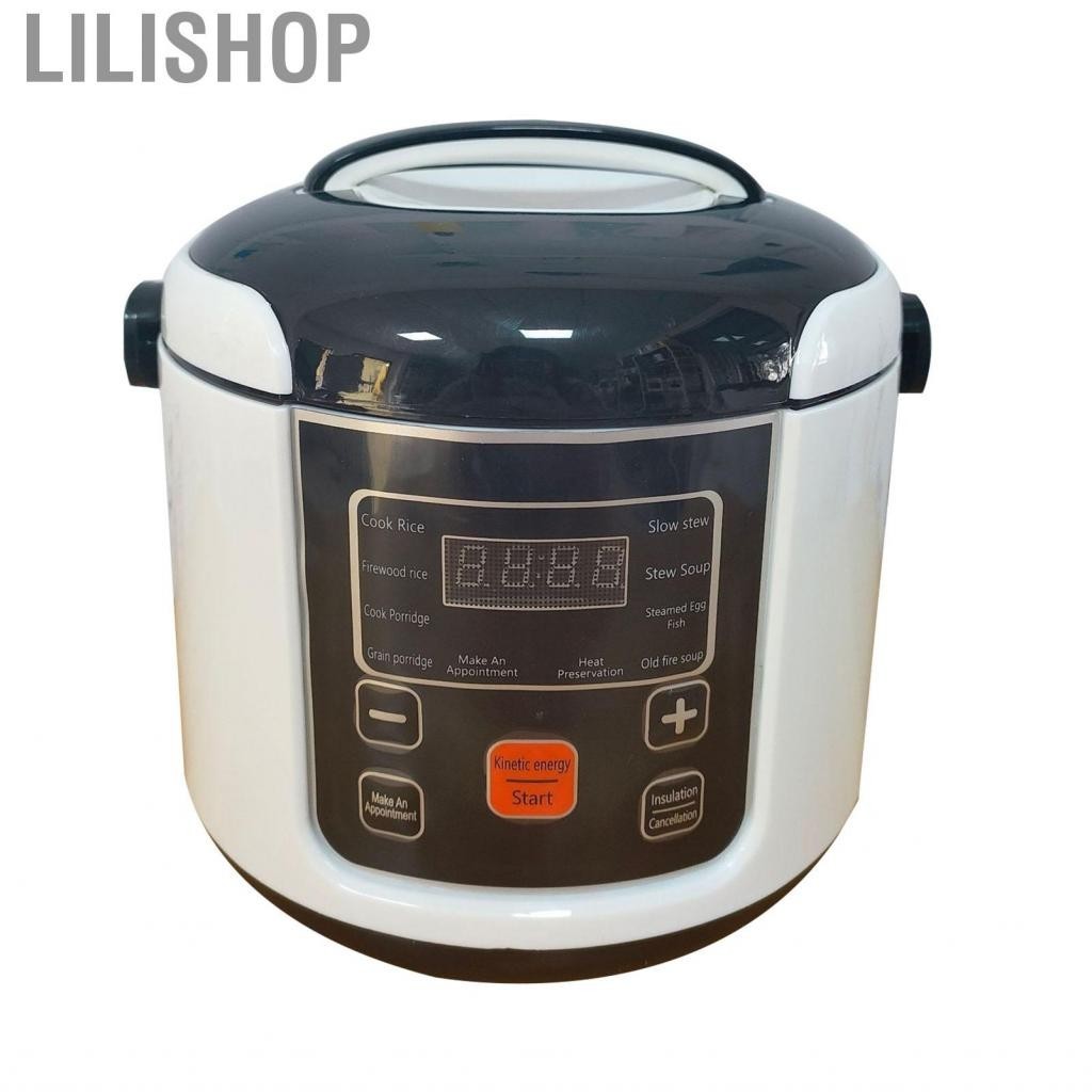 Lilishop Mini Rice Cooker  Metal Compact Portable for Cars