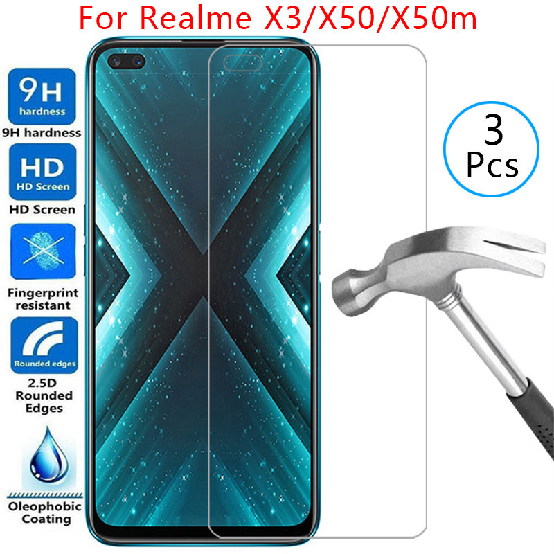 เคสสําหรับRealme X3 Superzoom X50 x50m 5GฝาครอบกระจกนิรภัยบนRealMex3 RealMex50 x 3 50 ม. 3x 50x Coqu