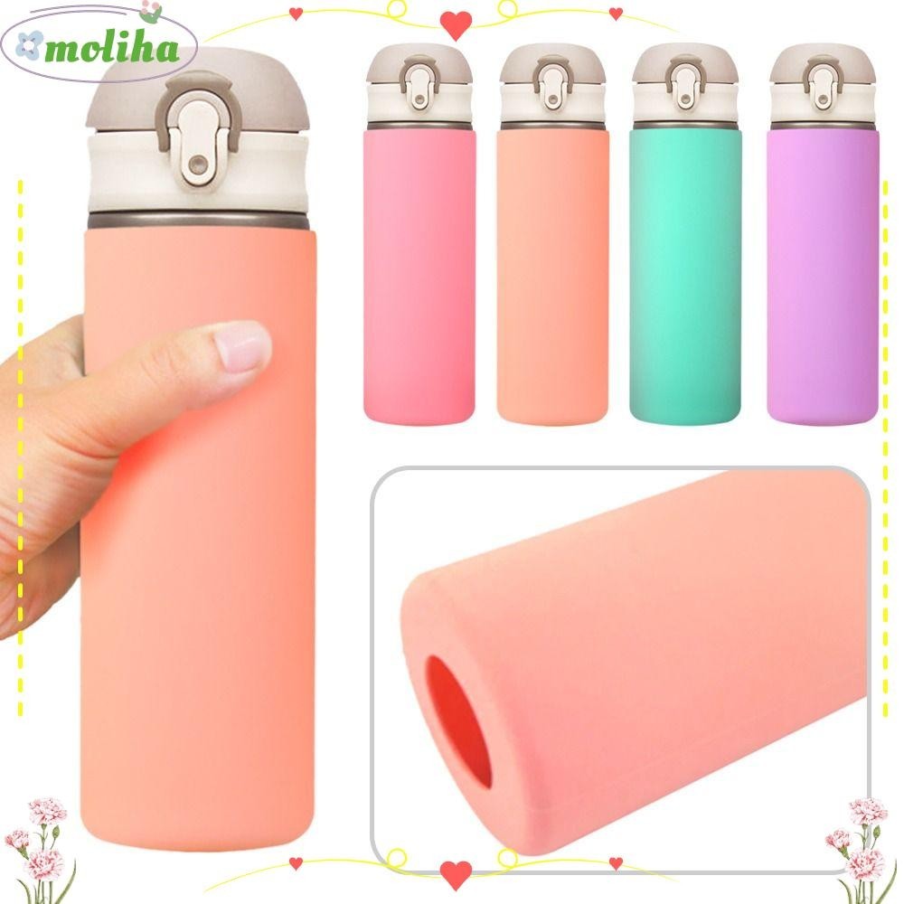 Moliha ฝาครอบขวดน้ํา ซิลิโคน กันลื่น อุปกรณ์เสริม สําหรับขวดน้ํา