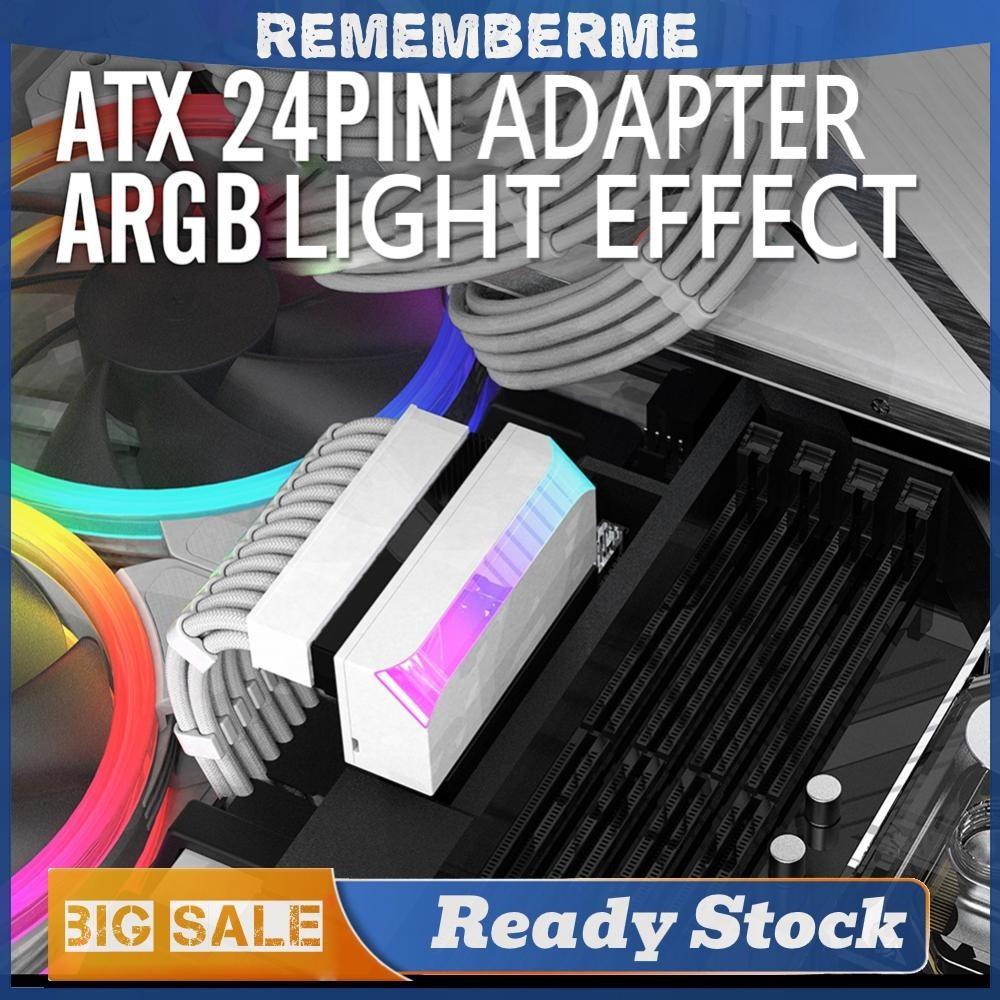 Atx อะแดปเตอร์พาวเวอร์ซัพพลาย 24Pin เป็น 90 องศา 5V 3-pin ARGB DIY