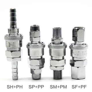 ข้อต่อสวมเร็ว ข้อต่อคอปเปอร์ ข้อต่อลมสายPU เกลียวนอก เกลียวใน SH , PH ,SM ,PM ,SF ,PF ,SP ,PP