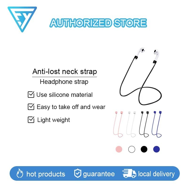 สายคล้องหูฟังบลูทูธ ซิลิโคน กันหาย สีแคนดี้ สําหรับ For Airpods