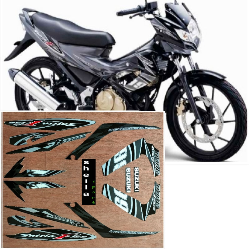 Suzuki satria fu F150 99 สติ๊กเกอร์ Striping สีดํา 2012 คุณภาพดี