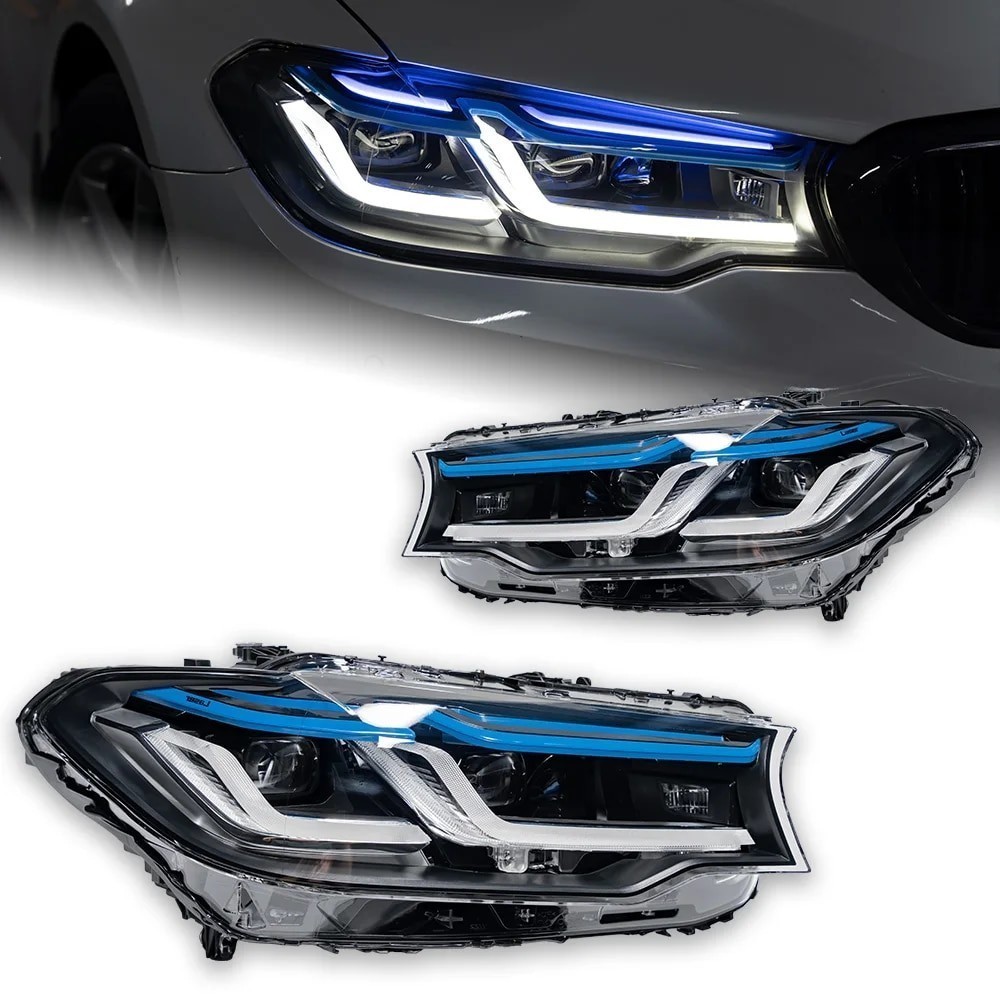Car Lights for BMW G30 LED Headlight Projector Lens 2017-2020 525i 530i 535i 540i Head Lamp DRL Sign