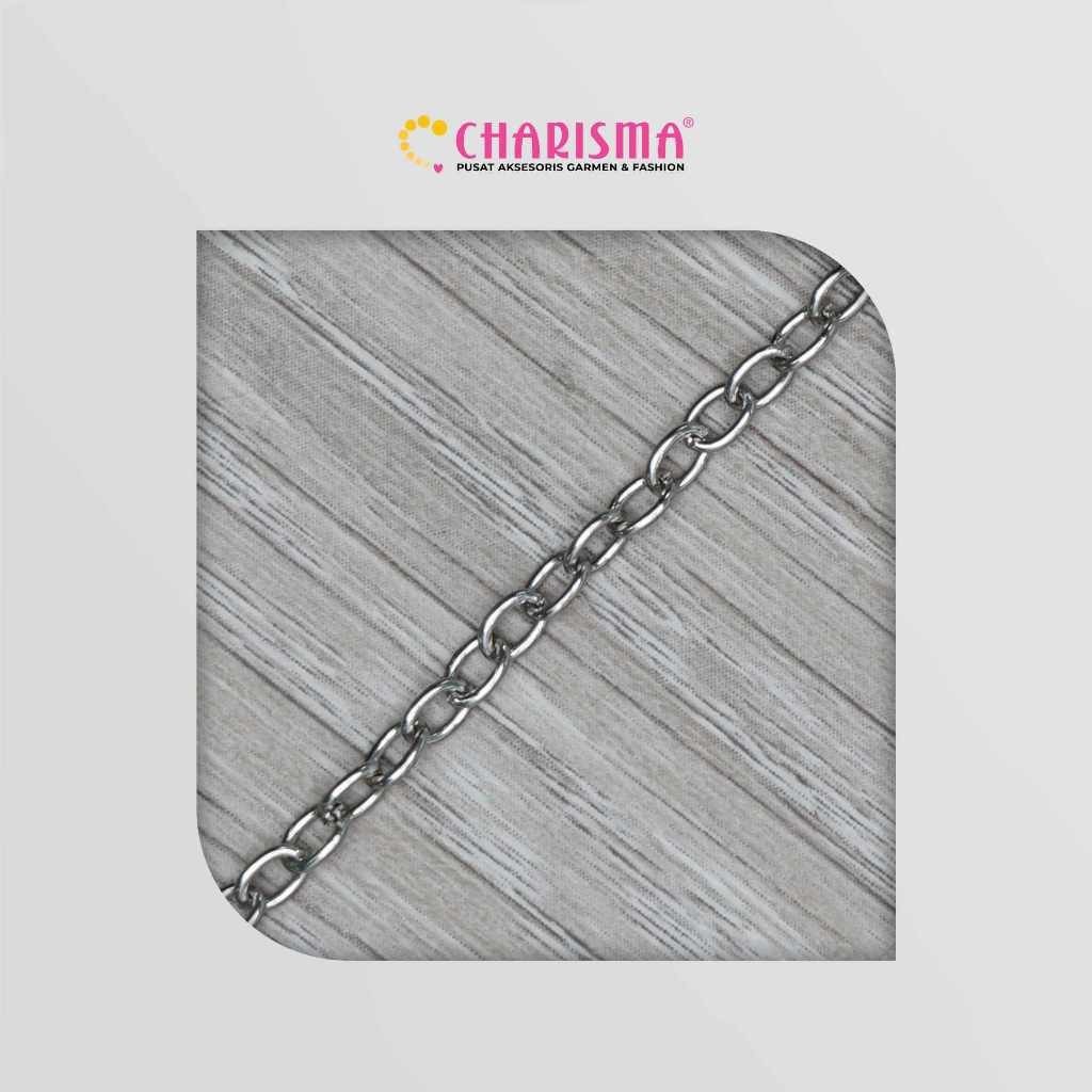 Charisma โซ่เหล็ก T-2402B/STL - อุปกรณ์เสริมโซ่เหล็ก / โซ่สร้อยคอมิเตอร์ DIY / ราคาต่อเมตร