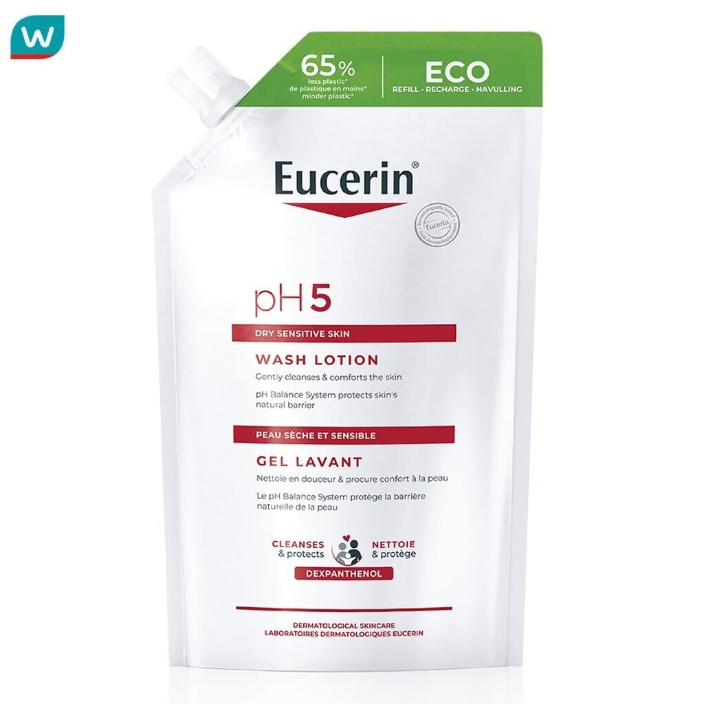 Eucerin ยูเซอริน พีเอช5 ดราย เซ็นซิทีฟ สกิน วอชโลชั่น รีฟิล 400 มล.