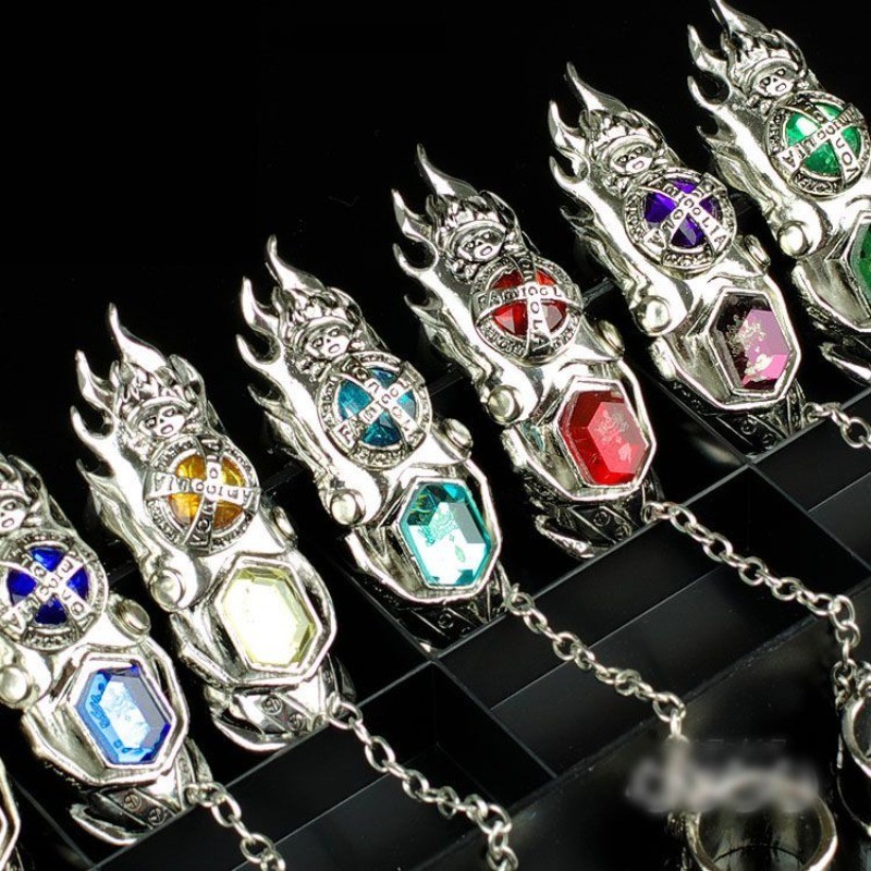 Hitman REBORN แหวนคอสเพลย์ Vongola Famiglia โลหะ แฟชั่น สําหรับผู้หญิง