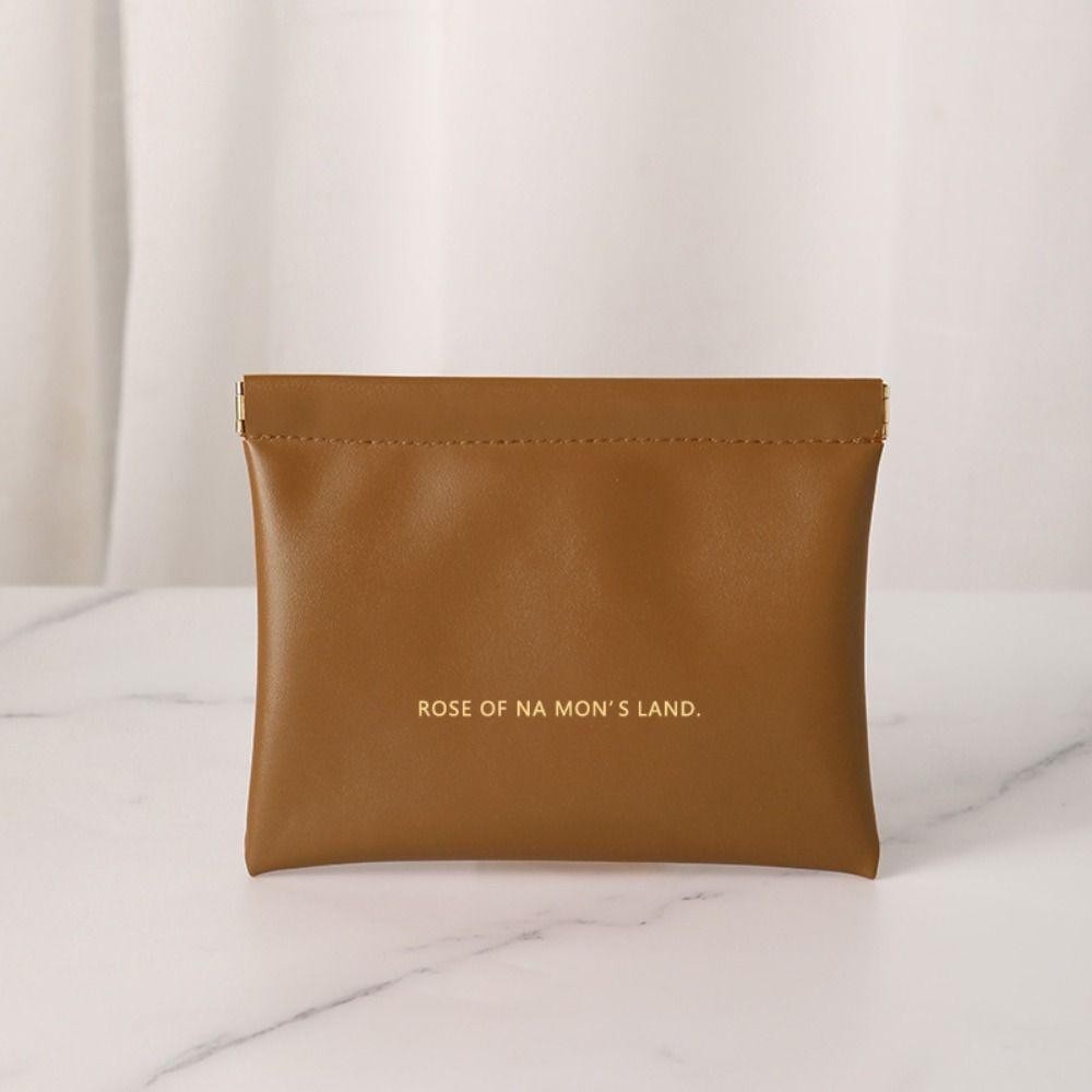 SIBAO กระเป๋าแต่งหน้าลิปสติก พกพาเรียบง่าย แฟชั่น กระเป๋าเครื่องสำอางค์ PU ขนาดเล็ก สำหรับผู้หญิง - รูปที่ 4