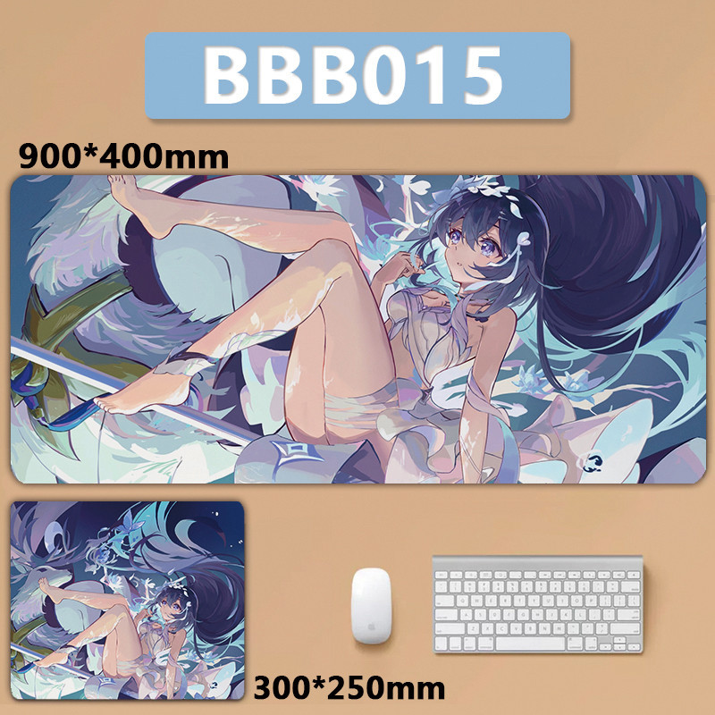 Honkai Star Rail Honkai Impact 3rd Seele Vollerei XXL แผ่นรองเมาส์ คีย์บอร์ด ขนาดใหญ่ 90x40 ซม.