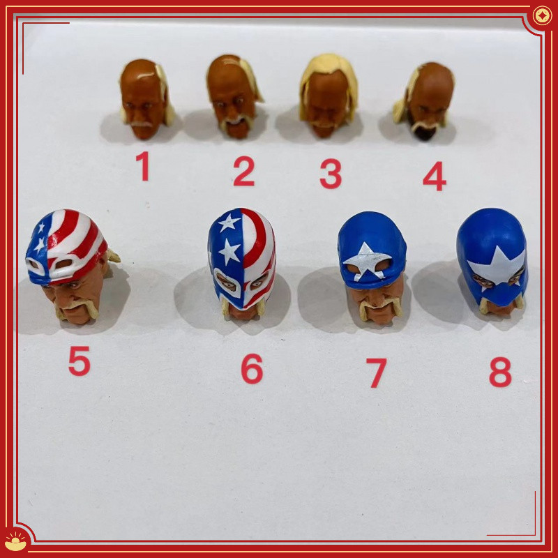 หัวแกะสลักไม้มวยปล้ํา Wwe Hulk Hogan Head แบบเปลี่ยน