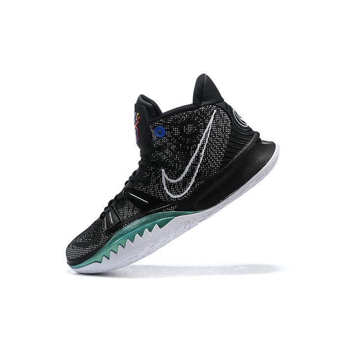Nike Kyrie 7 รองเท้าผ้าใบ สีดํา สีขาว สีเขียว