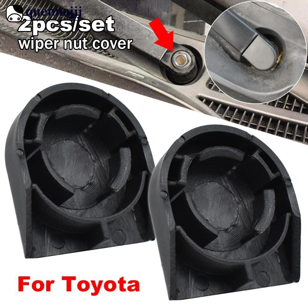 Quenna ฝาครอบน็อตที่ปัดน้ําฝนกระจกหน้ารถยนต์ สําหรับ Toyota Corolla E140 E150 E170 E210 Verso Yaris Auris I2S5 2 ชิ้น