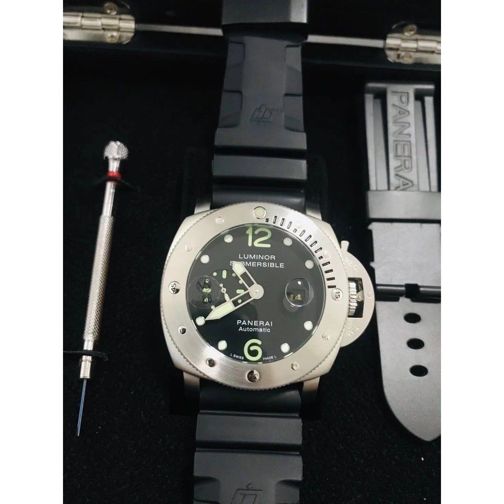 【VS Factory】panerai LUMINOR นาฬิกาข้อมืออัตโนมัติ สายยาง ขนาด 44 มม. PAM 00024