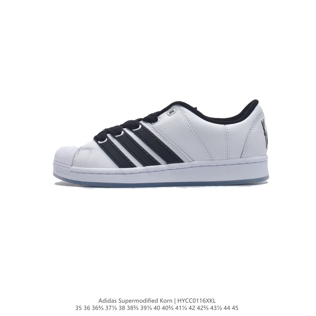 Adidas ORIGINALS SUPERSTAR SUPERMODIFIED Unisex Athletic Shoes   Classic Shell Toe Sneakers รองเท้าผ้าใบผู้ชาย รองเท้าฟิ