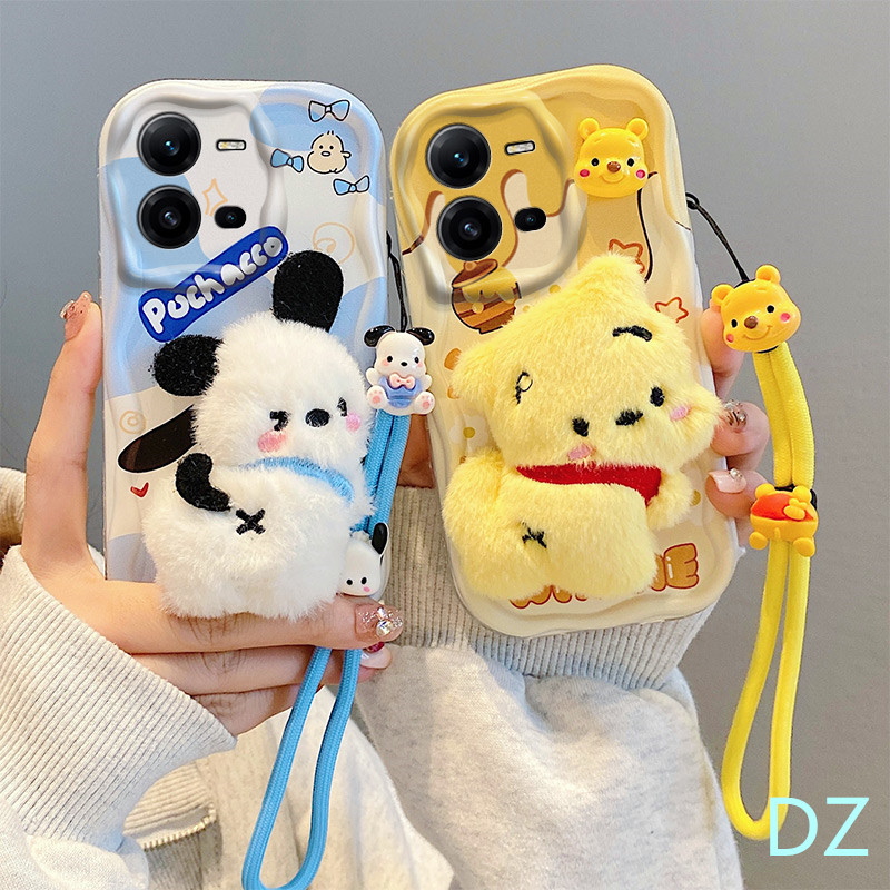 เคส Vivo V25 V23 V23E V20 PRO กรณีโทรศัพท์มือถือ ตุ๊กตาน่ารัก สร้อยข้อมือ TYMR