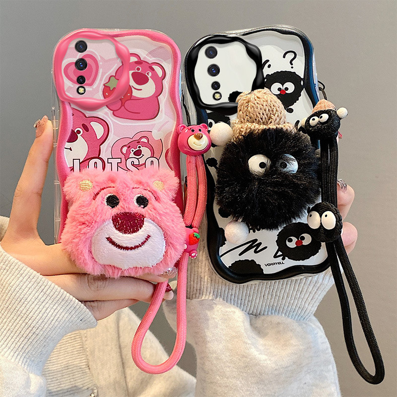 เคส vivo s1 โทรศัพท์มือถือ ผ้ากํามะหยี่ขนนิ่ม ลายการ์ตูนตุ๊กตา สามมิติ สําหรับ