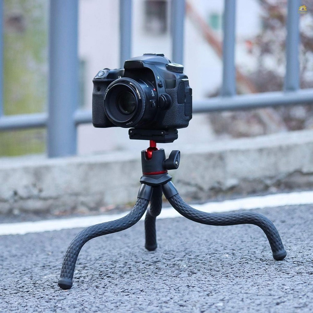 Mt-11 ขาตั้งกล้อง แบบยืดหยุ่น สกรู 1/4 นิ้ว 2-in-1 แพลตฟอร์ม 360° หัวบอล ปรับได้ รับน้ําหนักได้ 2 กก. 4.4 ปอนด์ สําหรับกล้อง DSLR SLR สตรีมมิ่ง ถ่ายทอดสด ออนไลน์ ราคา ถูกที่สุด ดีลบีเคเค แกลเลอรีภาพที่ 9