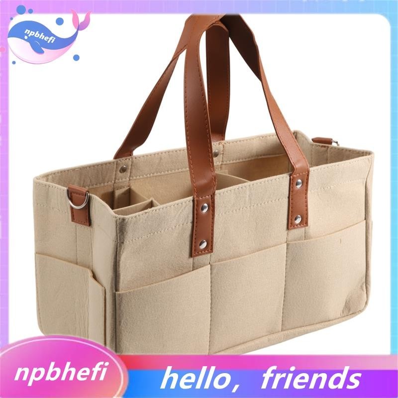 [npbhefi] ตะกร้าเก็บผ้าอ้อมเด็กทารก ผ้าสักหลาด พร้อมหูหิ้ว