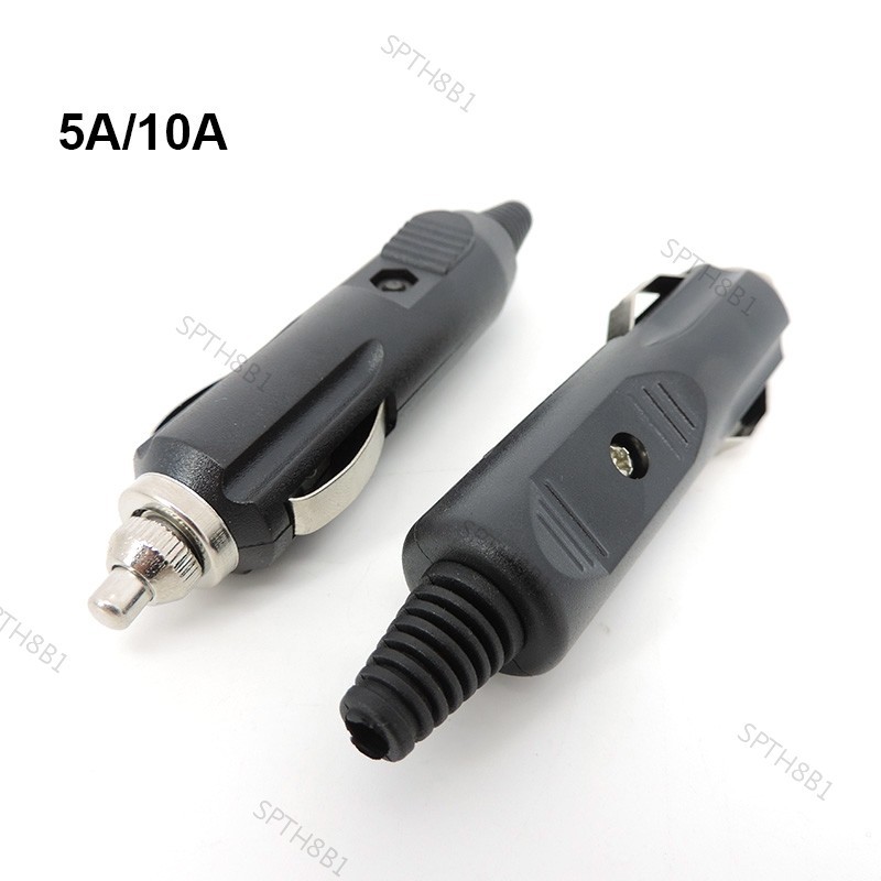 หัวปลั๊กซ็อกเก็ตไฟแช็ก พลังงานสูง 12V 5A 10A พร้อมอะแดปเตอร์เต้าเสียบ LED สําหรับรถยนต์ TH8B1
