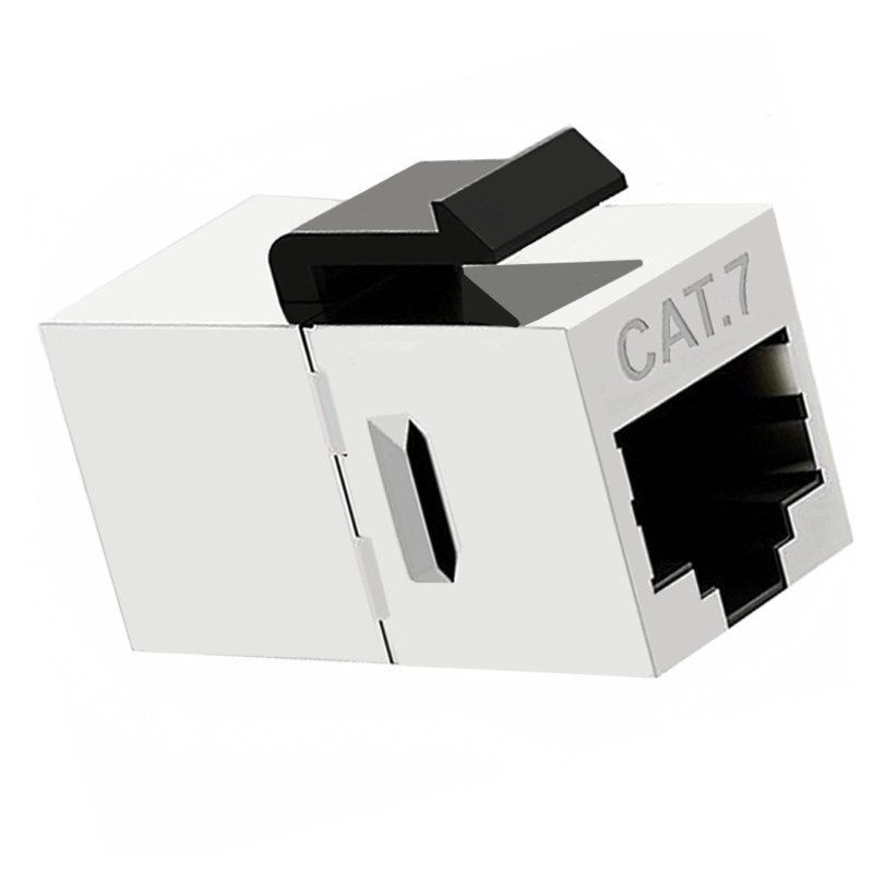 BTM 4 ชิ้น CAT7 Couplers RJ45 Keystone Shielded Couplers หญิงกับหญิง Keystone
