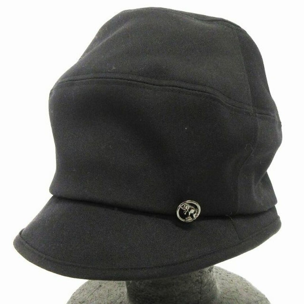 Kashira Hat Crochet UV Cut Hat One Point Black ■SM1 Direct from Japan Secondhand