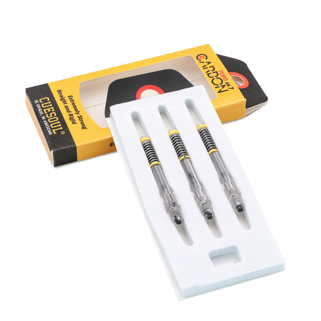 CUESOUL TOERO AK7 Carbon Dart Shafts/Stem Built-in Spring Telescopic-Black