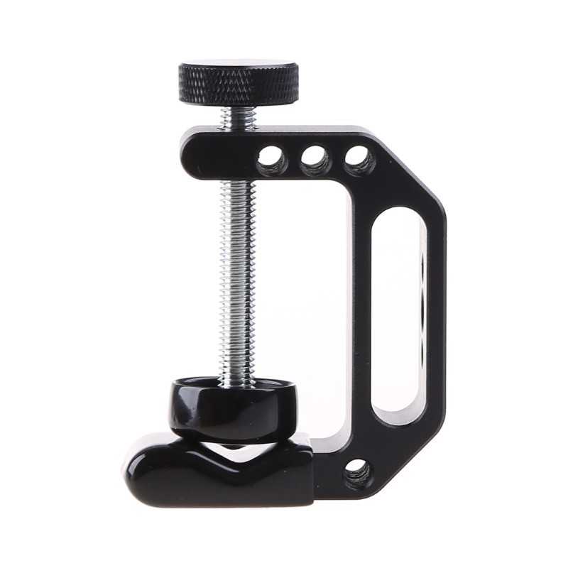 Estone อลูมิเนียม C-Clamp พร้อม 1 4 นิ้ว-20 และ 3 8 นิ้ว-16 สกรูรูแพ็คผู้ถือคลิปเดสก์ท็อปขาตั้งกล้อง