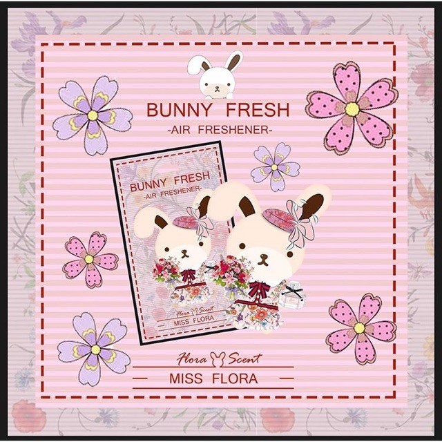 แผ่นน้ำหอม กระต่าย Gucci flora : แผ่นน้ำหอมปรับอากาศ