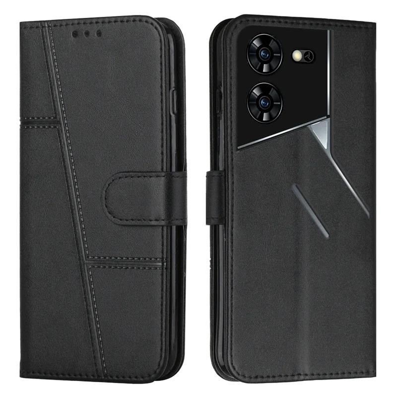 เคสมือถือ แบบหนัง ฝาพับ พร้อมช่องใส่บัตร สําหรับ TECNO Pova 5 pro TECNO Pova 5 pro LH8n Pova5 LH7n ราคา ถูกที่สุด ดีลบีเคเค แกลเลอรีภาพที่ 2