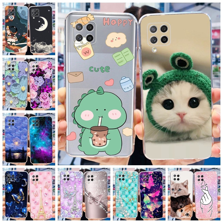 เคสโทรศัพท์ซิลิโคน TPU แบบนิ่ม ลาย SM-M426B ไดโนเสาร์ แมวน่ารัก สําหรับ Samsung Galaxy A42 5G M42 5G A42 M42 SM-A426B