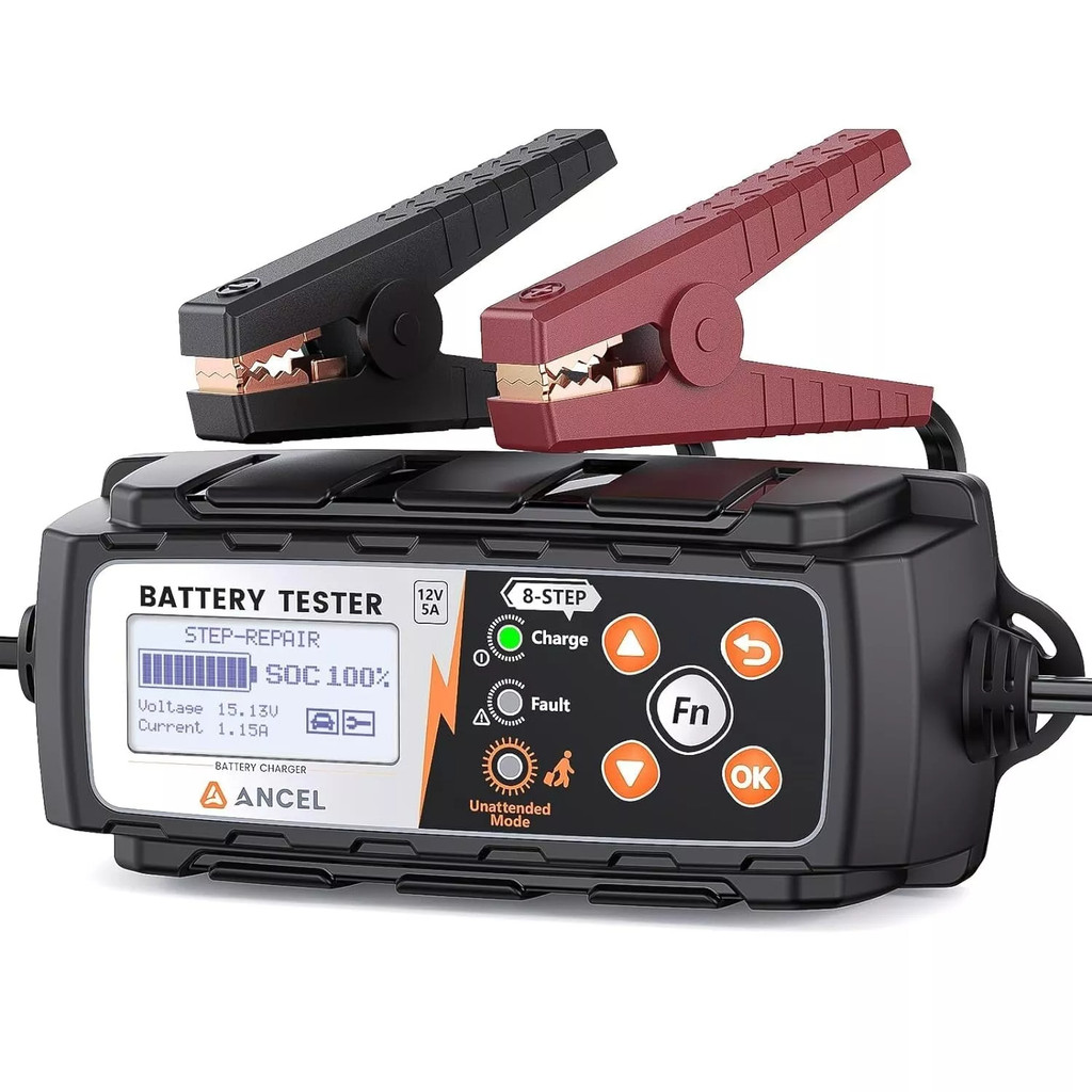 Ancel BT521 12V เครื่องชาร์จแบตเตอรี่ 4-in-1 รถแบตเตอรี่และเครื่องชาร์จแบตเตอรี่ Maintenance ซ่อมแบตเตอรี่ขยายอายุการใช้งานแบตเตอรี่ Trickle Charger Float Charger